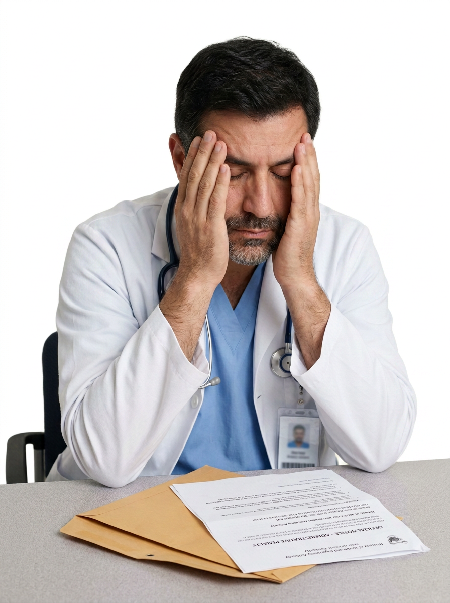 sad doctor